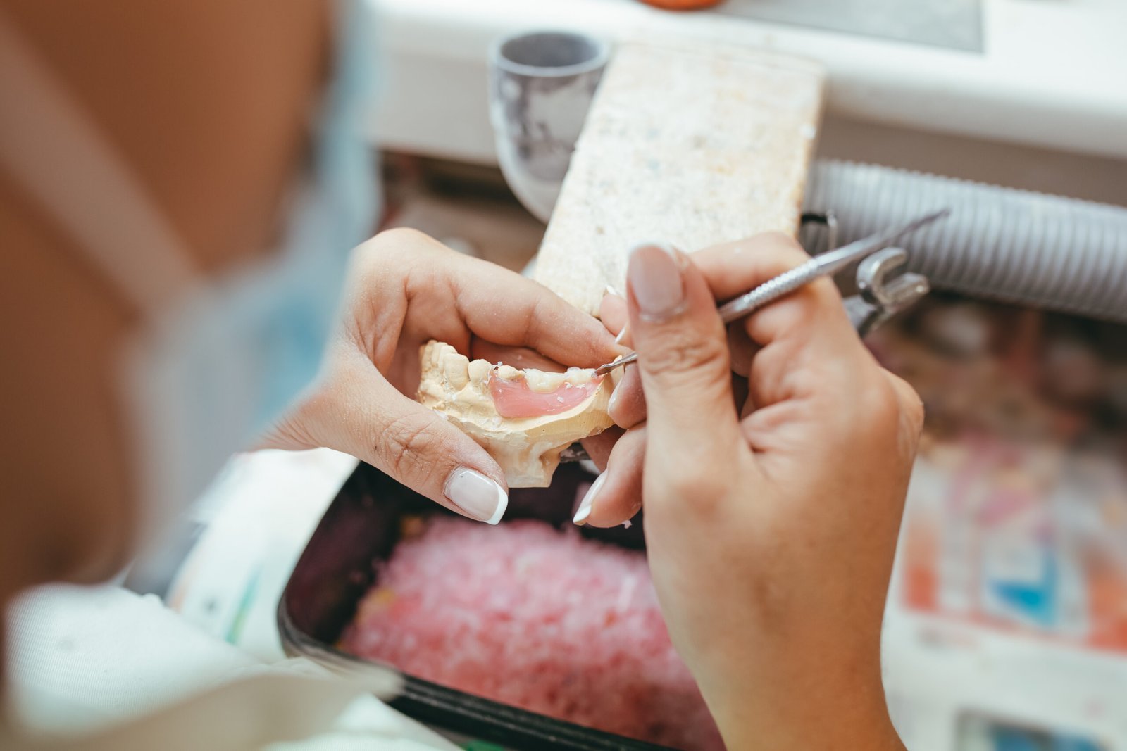 Denturist Making Dentures